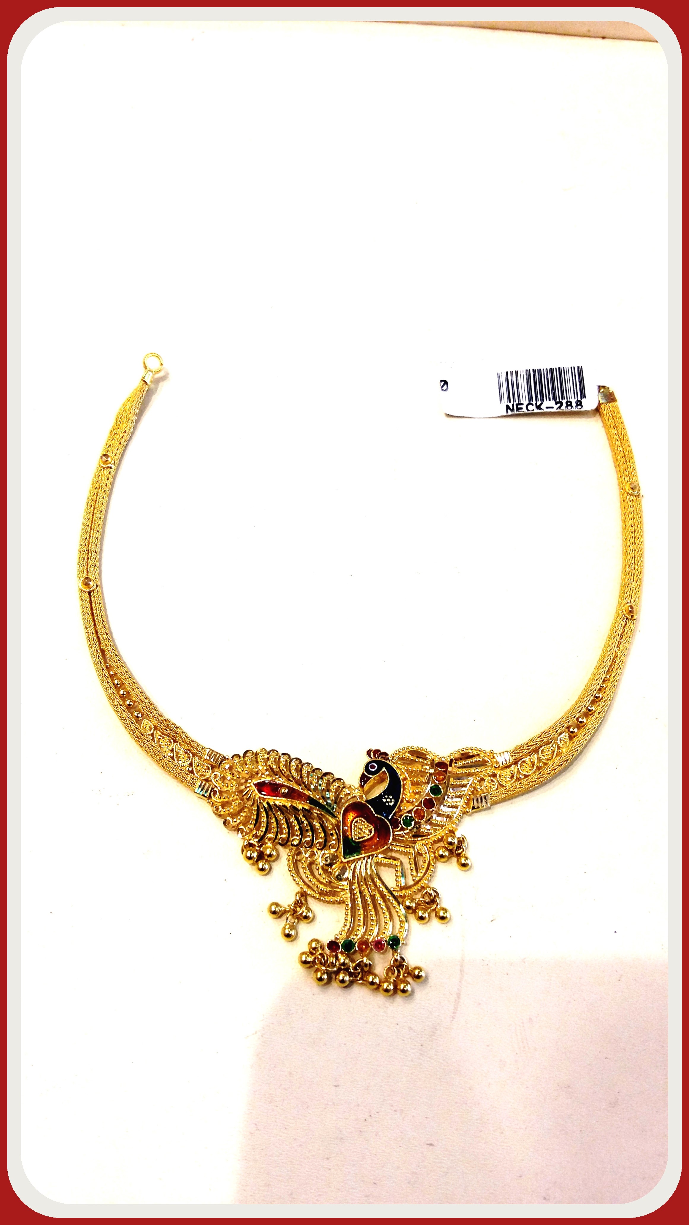 PEACOCK DESIGNED ,22Ct GOLDNecklace
