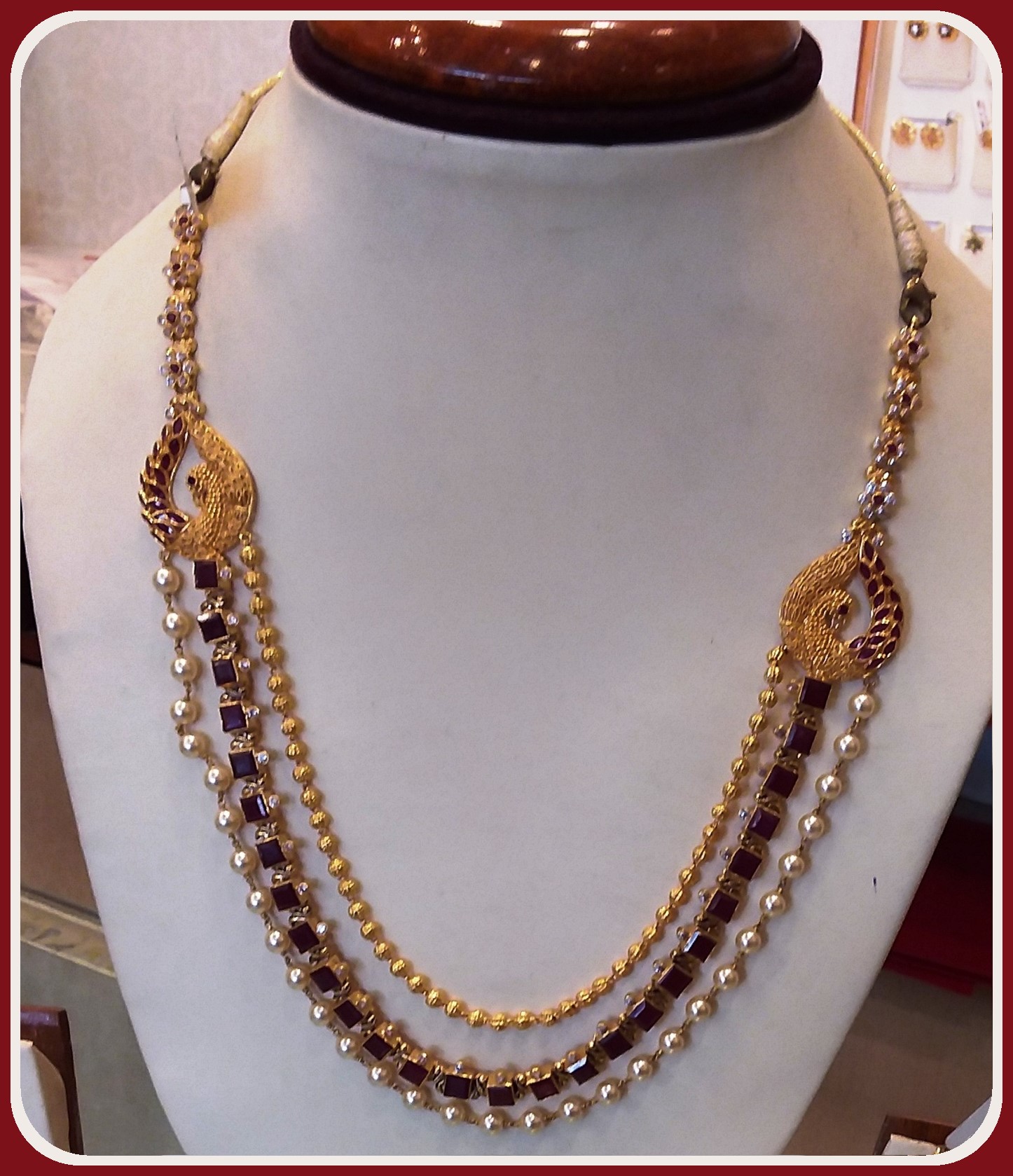 Latest Gold Bridal Collection LongNecklace